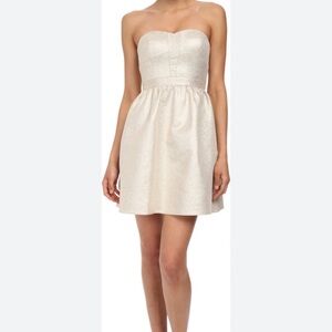 Aidan Mattox Strapless Golden Dress